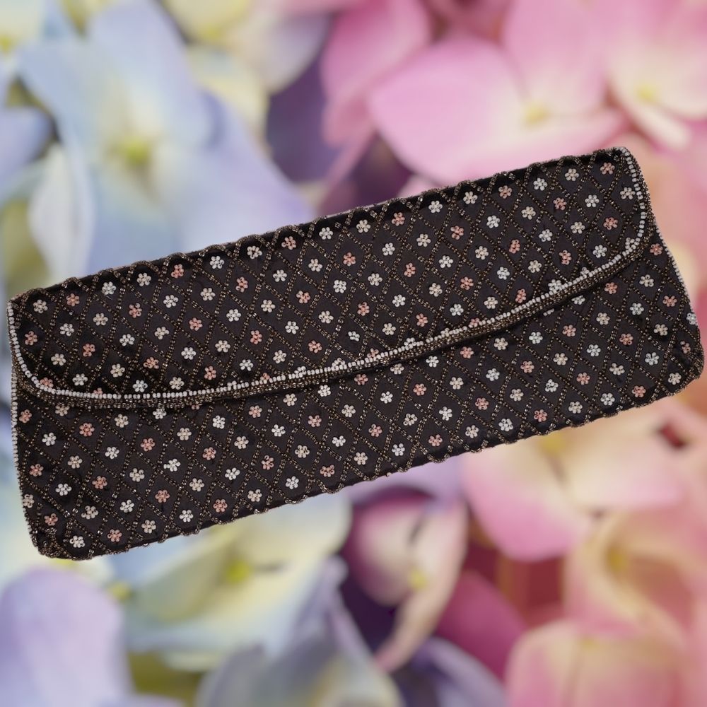 Vintage Parisian Hand Beaded Clutch